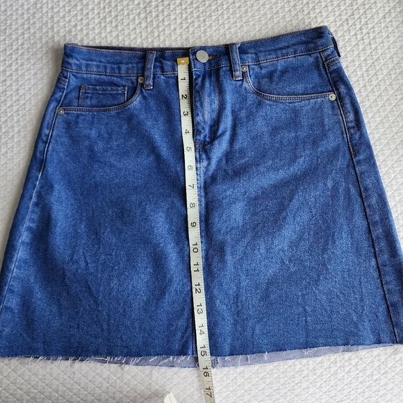 BLANKNYC High wasted,never worn mini skirt. Intense sky blue. 100% soft cotton. - Picture 6 of 10